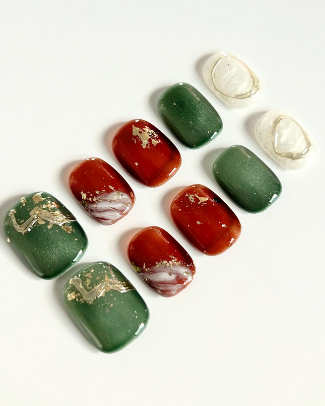 Forest Ember Press-On Nails