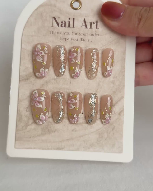 Petal Garden Press On Nails