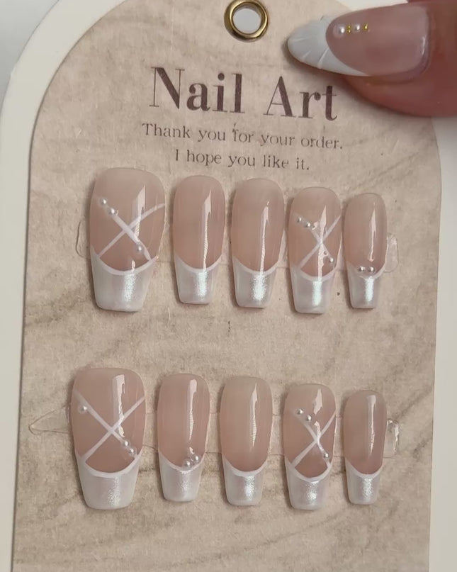 Ballet Slipper Press On Nails