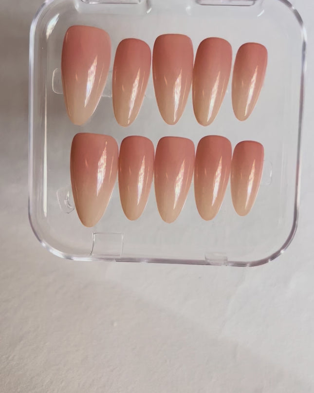 Nude Ombre Press On Nails