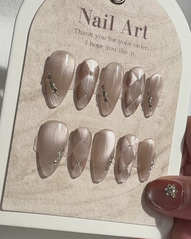 Glimmer Lines Press-On Nails