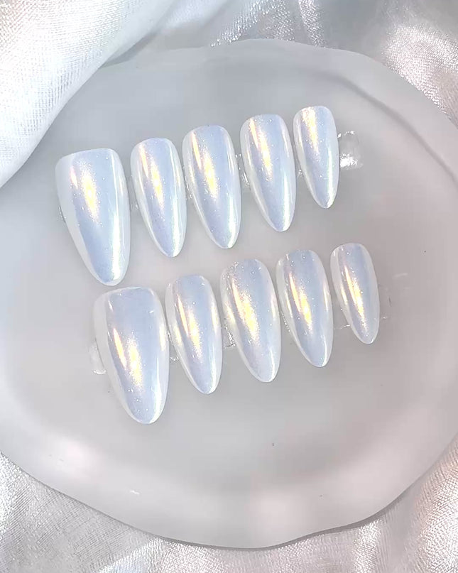 Long Pearl Press on Nails