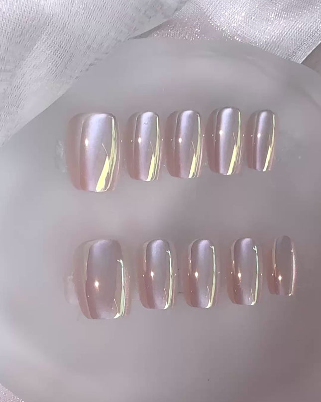 Nude Pearl Press on Nails