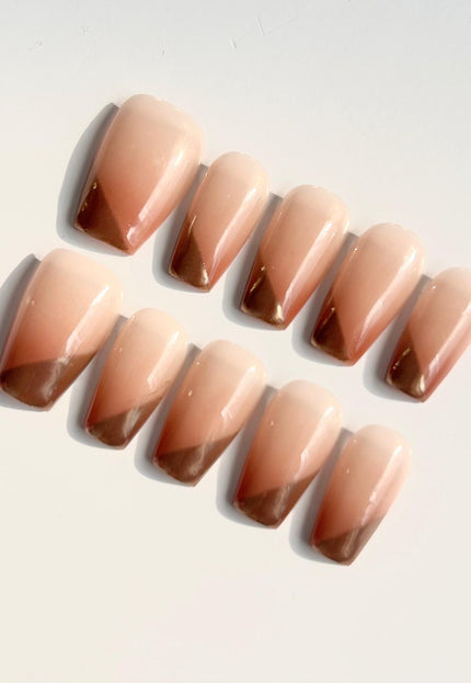 Chrome Tip Press-On Nails