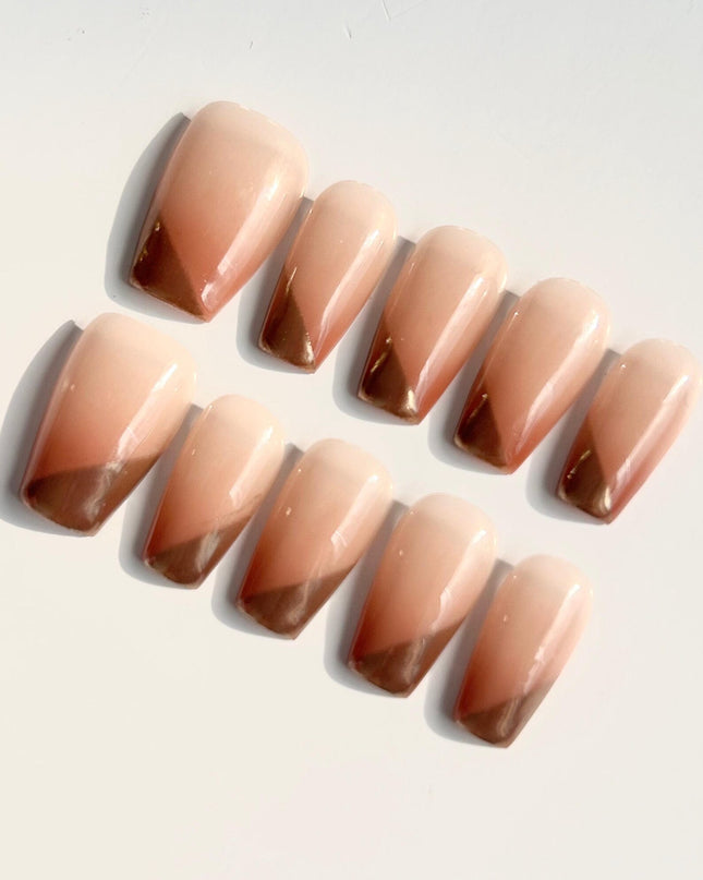 Chrome Tip Press-On Nails