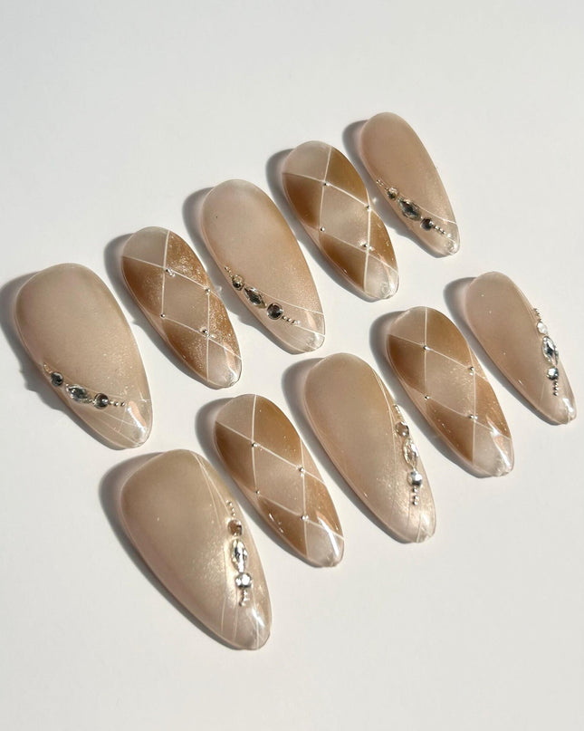 Glimmer Lines Press-On Nails