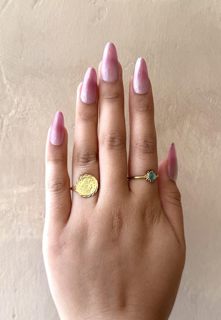 Pink Ombre Almond Press On Nails