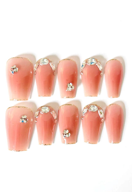 Crystal Ombre Press On Nails