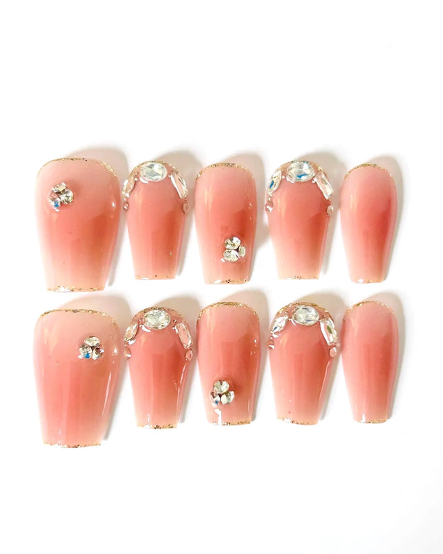 Crystal Ombre Press On Nails