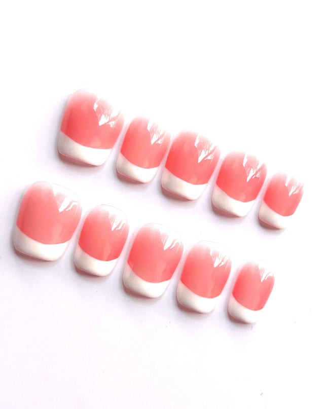 Pink Short French Press On Nails