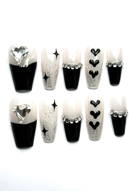 Gothic Glitter Press On Nails