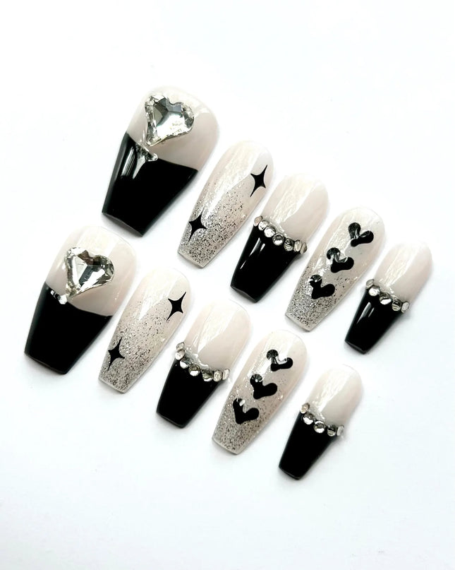 Gothic Glitter Press On Nails