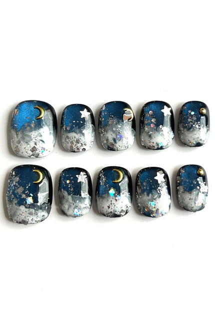 Midnight Sky Press On Nails