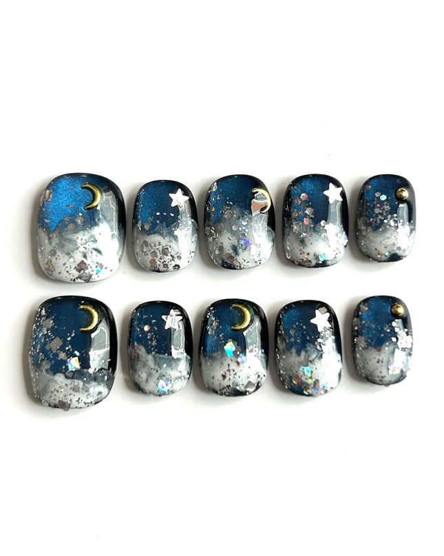 Midnight Sky Press On Nails