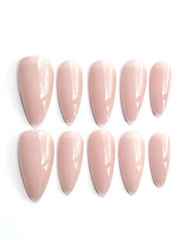 Nude Almond Press On Nails