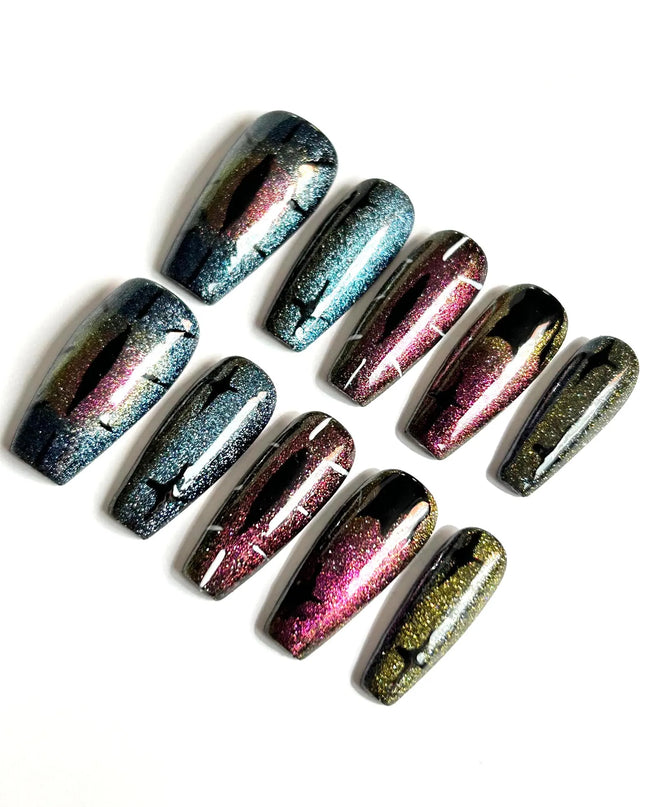 Galaxy Eclipse Press On Nails