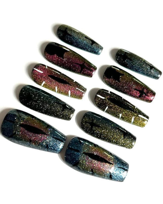 Galaxy Eclipse Press On Nails
