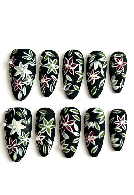 Midnight Garden Press-On Nails
