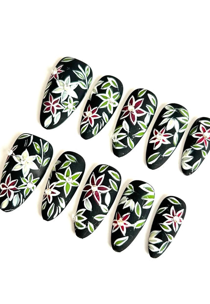 Midnight Garden Press-On Nails