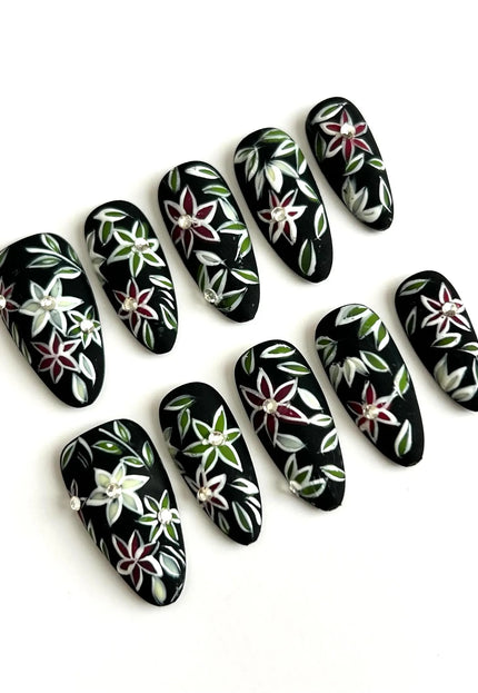 Midnight Garden Press-On Nails