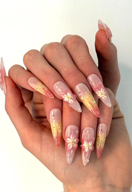 Blossom Ombre Press On Nails