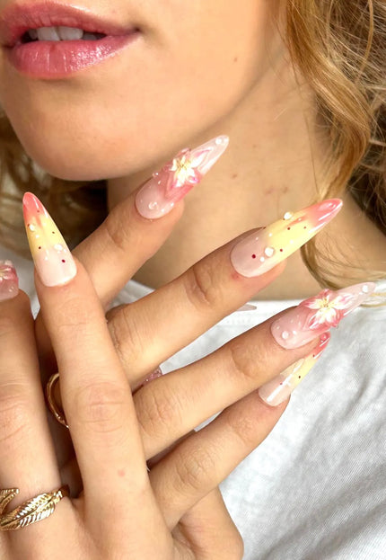 Blossom Ombre Press On Nails