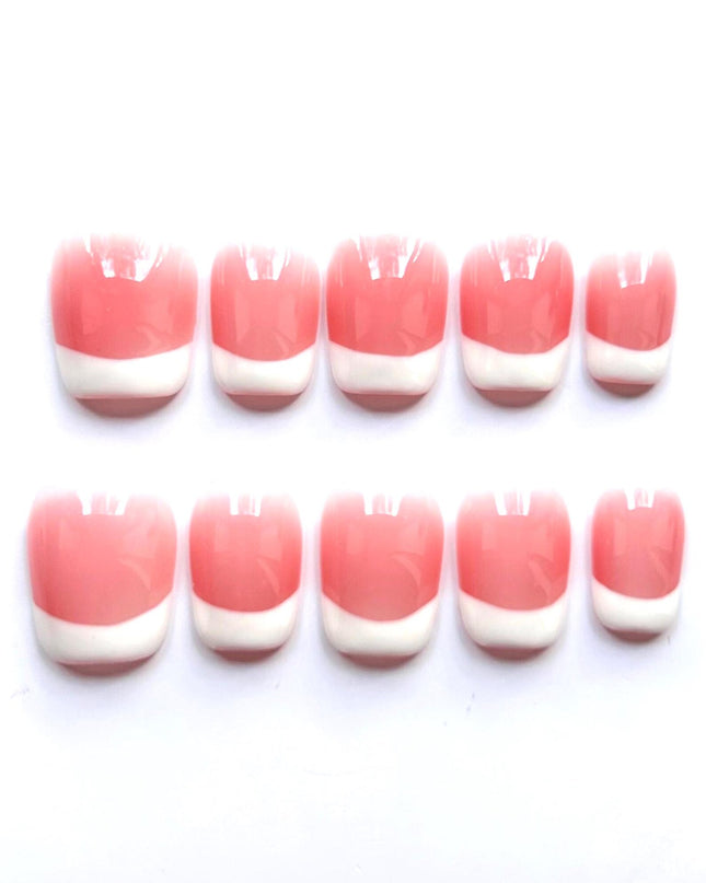Pink Short French Press On Nails