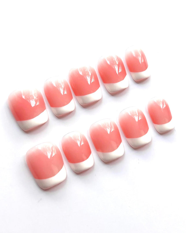 Pink Short French Press On Nails
