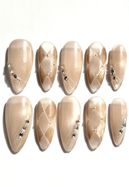 Glimmer Lines Press-On Nails