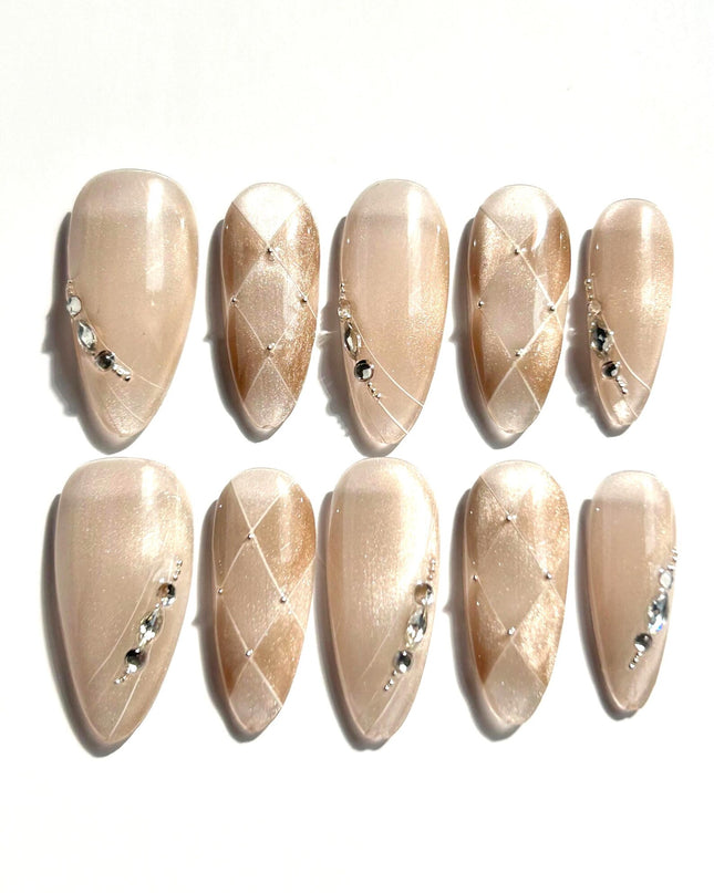 Glimmer Lines Press-On Nails