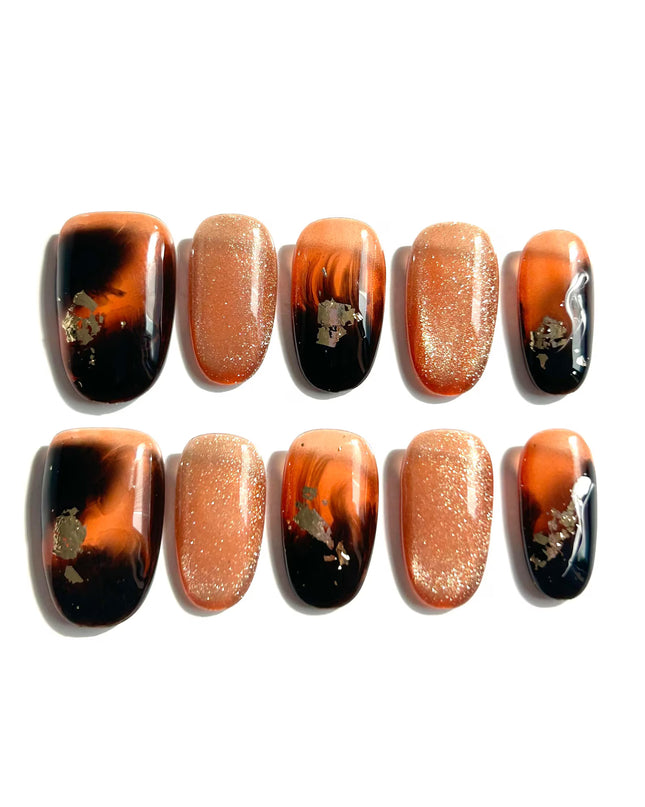 Molten Ember Press-On Nails