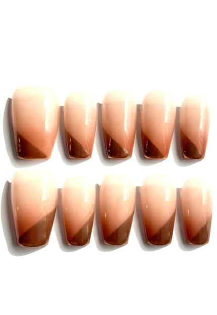 Chrome Tip Press-On Nails