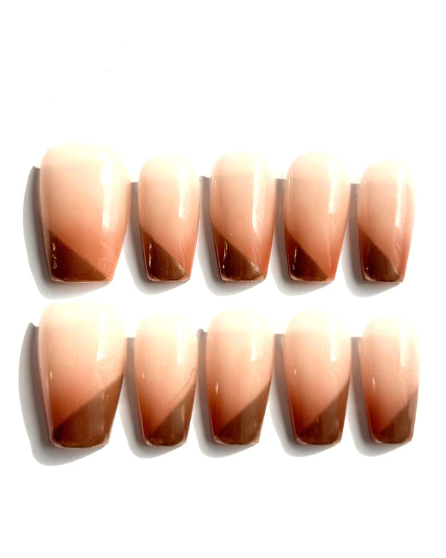 Chrome Tip Press-On Nails