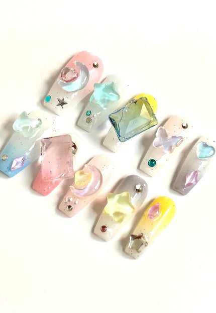 Jelly Charms Press On Nails