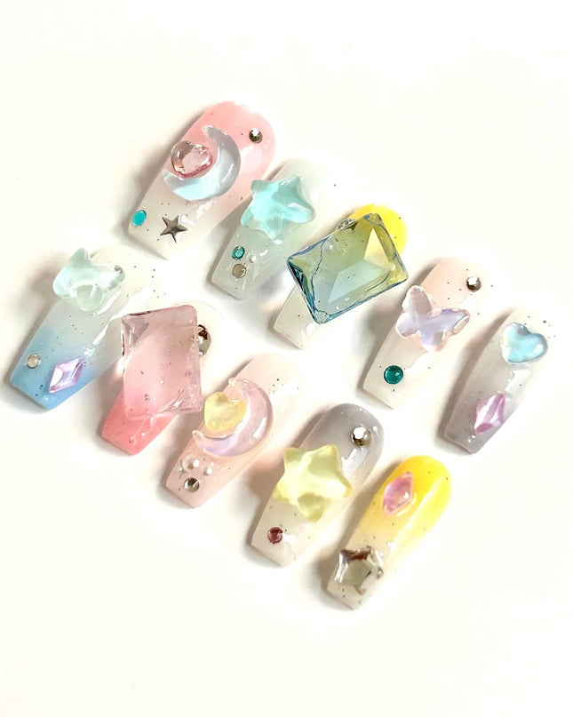 Jelly Charms Press On Nails