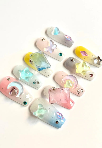 Jelly Charms Press On Nails