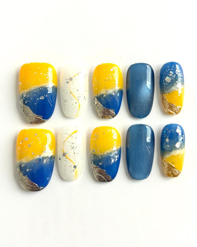 Golden Horizon Press-On Nails