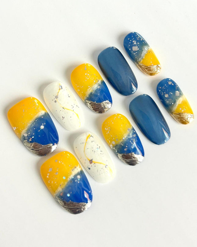 Golden Horizon Press-On Nails