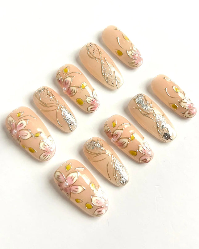 Petal Garden Press On Nails
