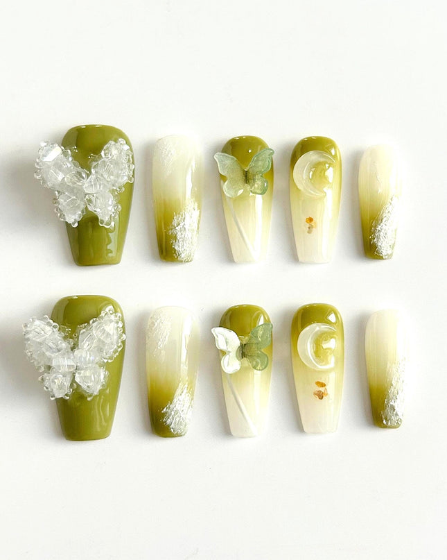 Butterfly 3D Press On Nails