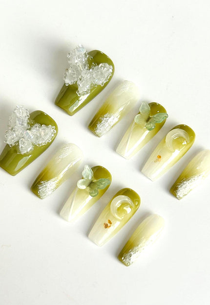 Butterfly 3D Press On Nails