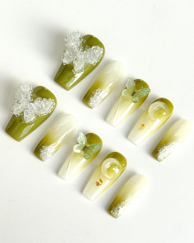 Butterfly 3D Press On Nails