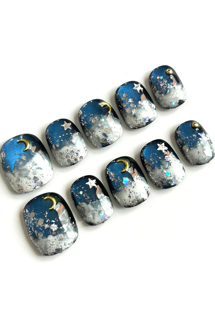 Midnight Sky Press On Nails