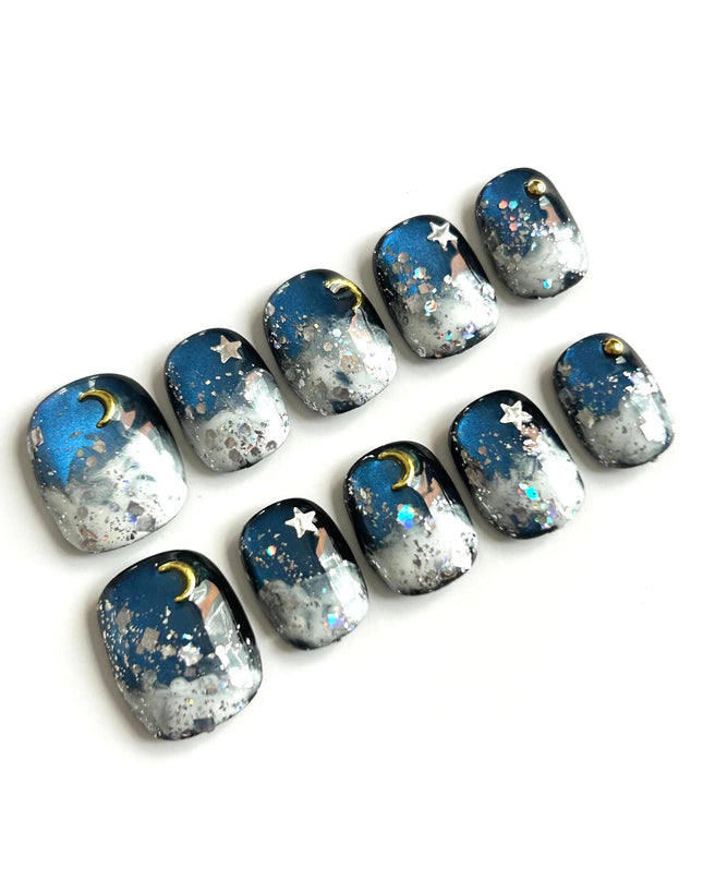Midnight Sky Press On Nails