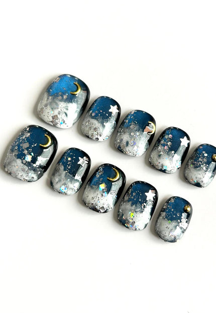 Midnight Sky Press On Nails