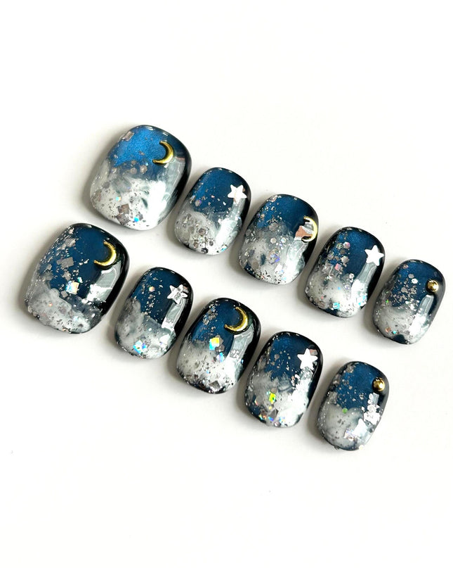Midnight Sky Press On Nails