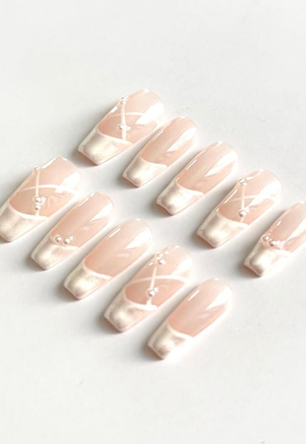 Ballet Slipper Press On Nails