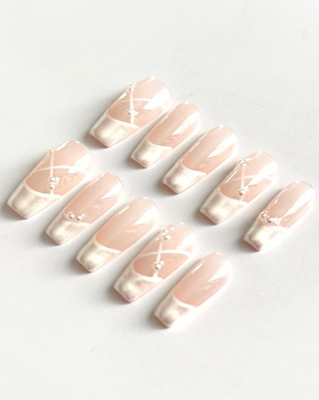 Ballet Slipper Press On Nails