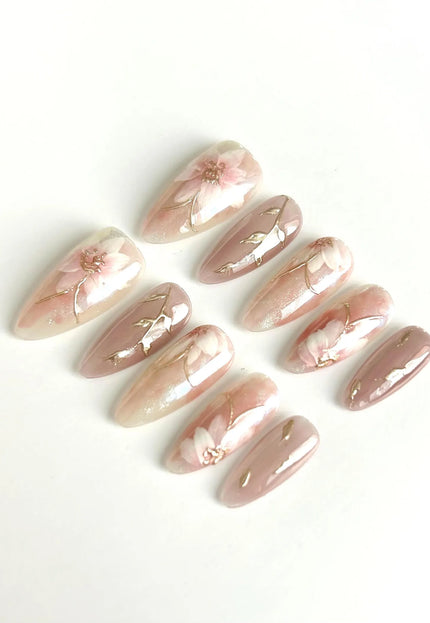 Blossom Veil Press-On Nails