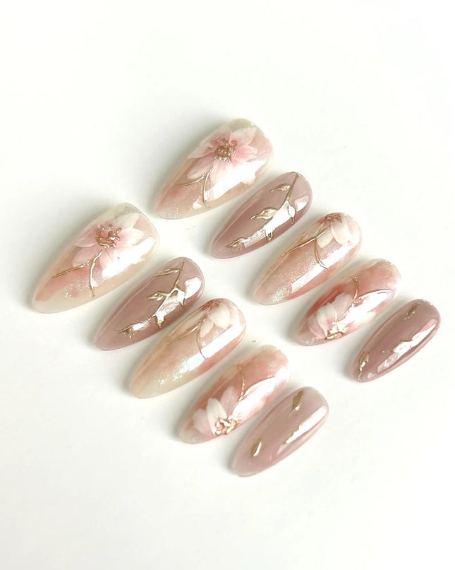 Blossom Veil Press-On Nails